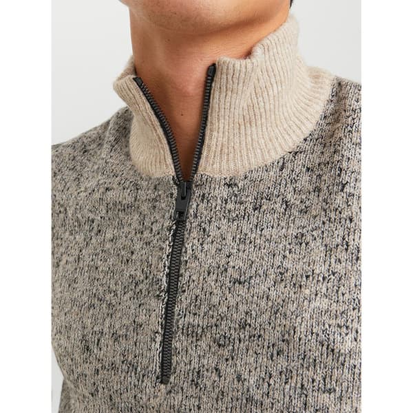 Jack & Jones Sweater Med Halv Lynlås Space Grå S Mand