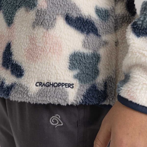Craghoppers Halv Lynlås Fleece Mellows Beige,Blå 3-4 Years