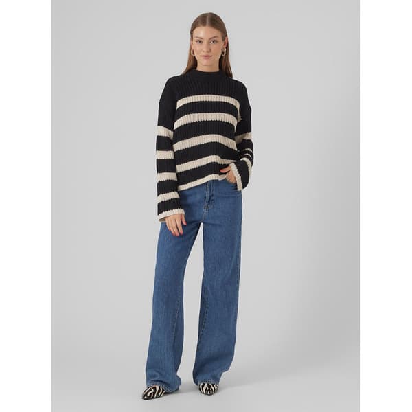 Vero Moda Tröja Hilda Beige,Blå S Kvinna