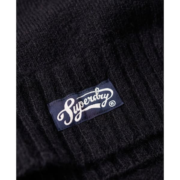 Superdry Tröja Med Rund Hals Essential Rib Svart XS Kvinna