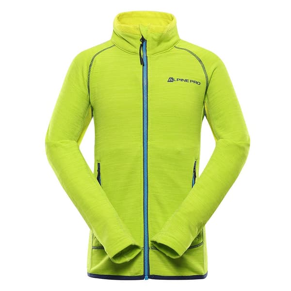 Alpine Pro Fleece Med Fuld Lynlås Onneco Grøn 152-158 cm