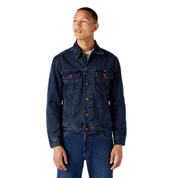 Wrangler Jeansjacka Authentic Blå S Man