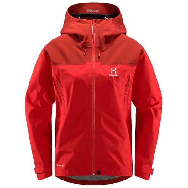 Haglofs Jacka Roc Flash Goretex Röd XS Kvinna