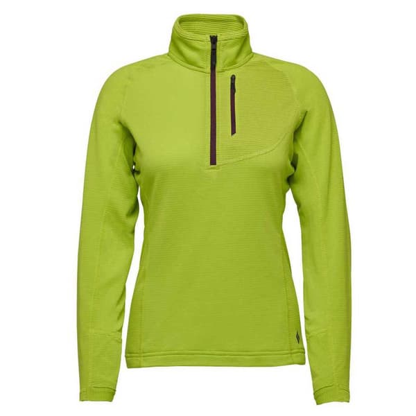 Black Diamond Full Dragkedja Fleece Coefficient Lt Qz Grönt S Kvinna