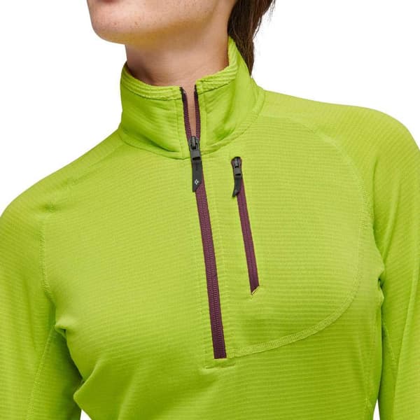 Black Diamond Full Dragkedja Fleece Coefficient Lt Qz Grönt S Kvinna