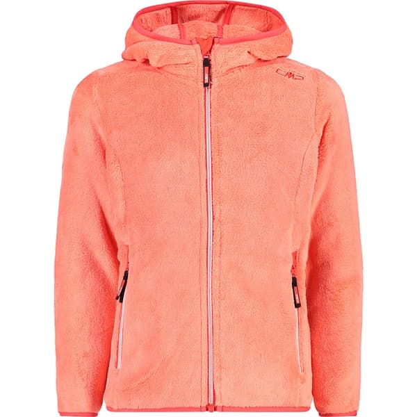 Cmp Fleece Med Hætte Jacket 38p1455 Orange 6 Years