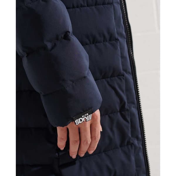 Superdry Jacka New Arctic Long Puffer Blå XS Kvinna