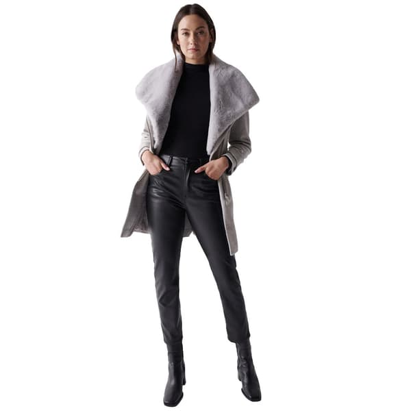 Salsa Jeans /udendørs Kravefrakke 125324-111 Grå XS Kvinde
