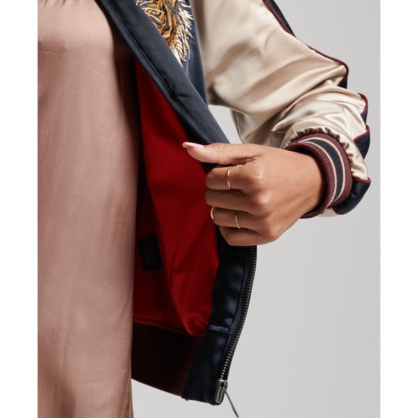 Superdry Jacka Vintage Emb Suikajan Blå M Kvinna