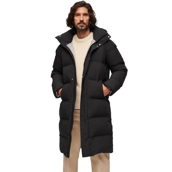 Superdry Pufferjacka Longline Svart S Man