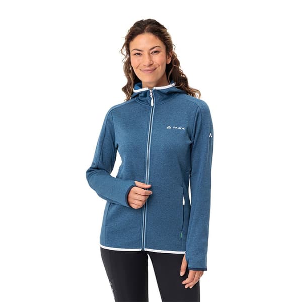 Vaude Full Dragkedja Fleece Valsorda Blå 40 Kvinna