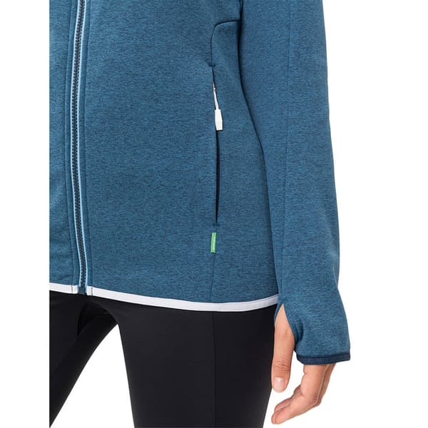 Vaude Full Dragkedja Fleece Valsorda Blå 40 Kvinna