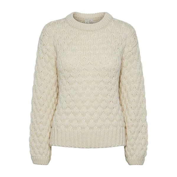 Yas Tröja Bubba Beige M Kvinna