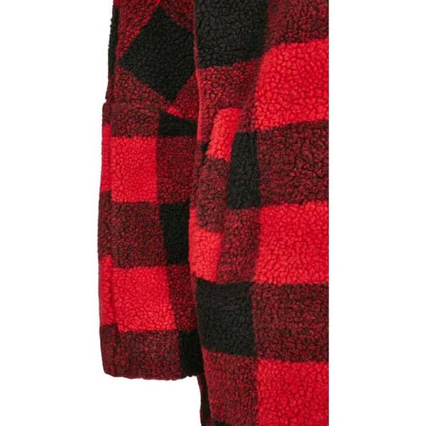 Urban Classics Jakke Oversized Check Rød 2XL Kvinde