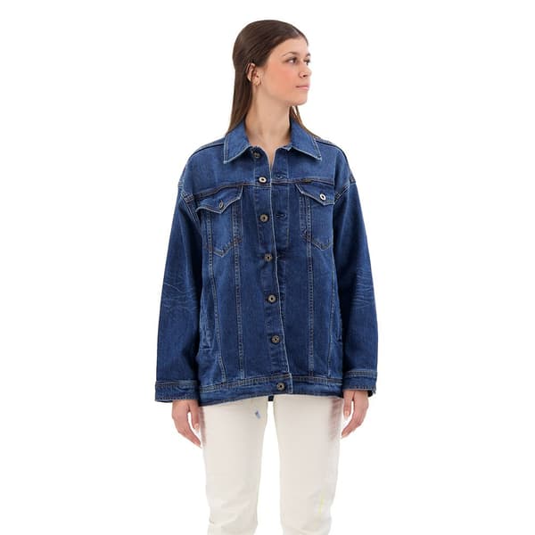 G-star Jeansjacka Oversized Blå XS Kvinna