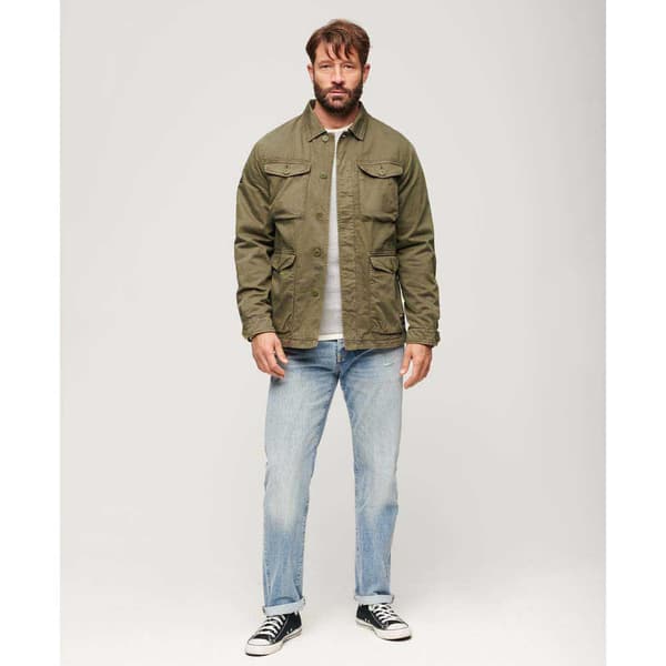 Superdry Jacka Military M65 Emb Grönt S Man