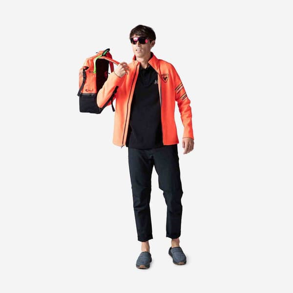 Rossignol Full Dragkedja Fleece Classique Hero Clim Orange XL Man