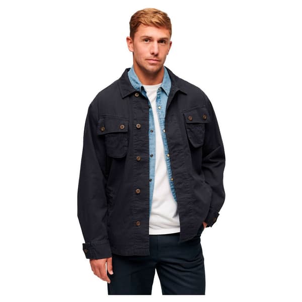 Superdry Överskjorta Military Blå L Man