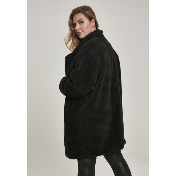 Urban Classics Parka Oversized Sherpa Gt Sort 3XL Kvinde
