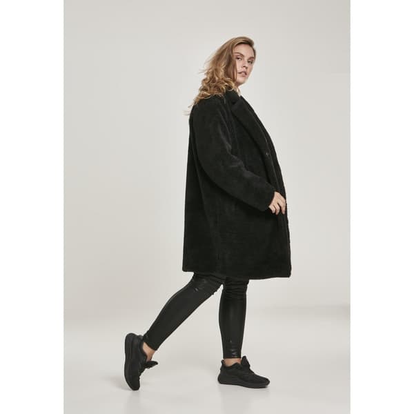 Urban Classics Parka Oversized Sherpa Gt Sort 3XL Kvinde