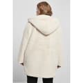 Miniatyrbillede 4 af 8: Urban Classics Hættejakke Teddy Coat Hvid 4XL Kvinde