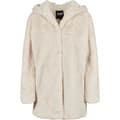 Miniatyrbillede 7 af 8: Urban Classics Hættejakke Teddy Coat Hvid 4XL Kvinde