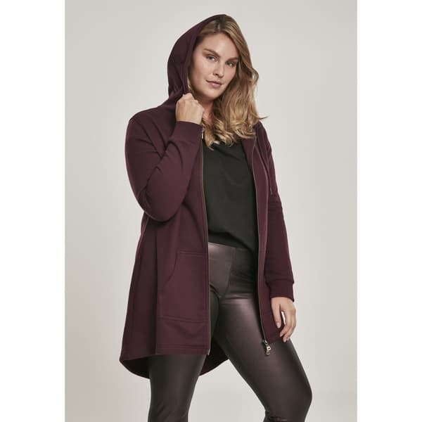 Urban Classics Parka Sweat Gt Rød 5XL Kvinde