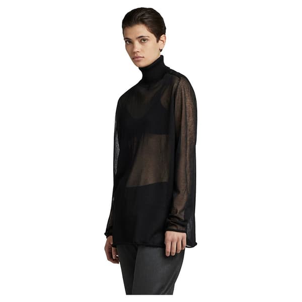 G-star Polotröja Sheer Loose Svart M Kvinna