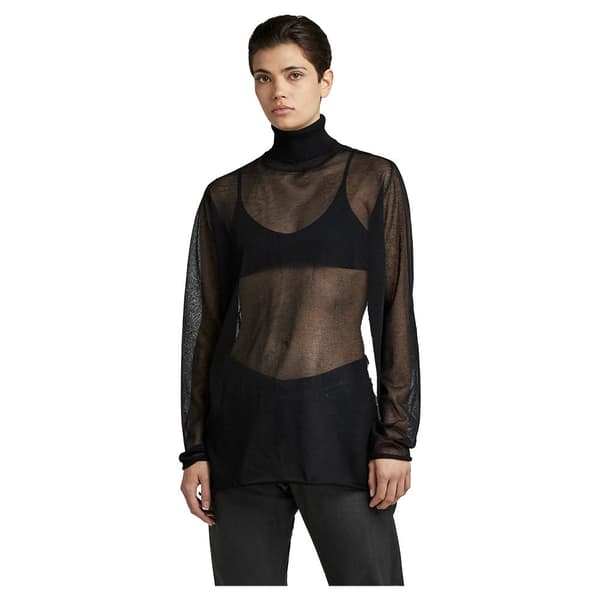 G-star Polotröja Sheer Loose Svart M Kvinna