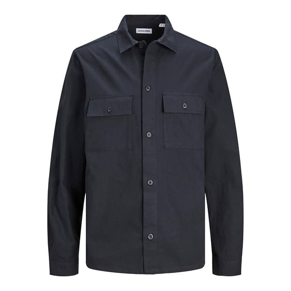 Jack & Jones Overshirt Venice Linen Blå L Mand