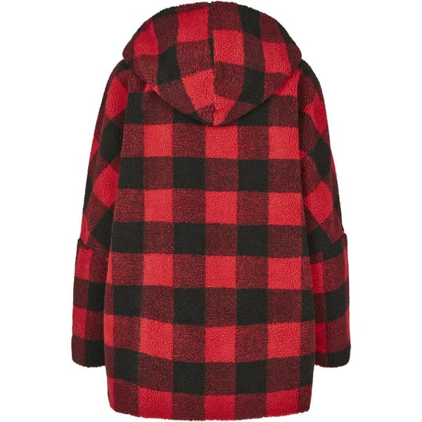 Urban Classics Tjekke Med Hætte Parka Gt Rød 4XL Kvinde