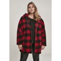 Miniatyrbillede 1 af 8: Urban Classics Tjekke Med Hætte Parka Gt Rød 4XL Kvinde