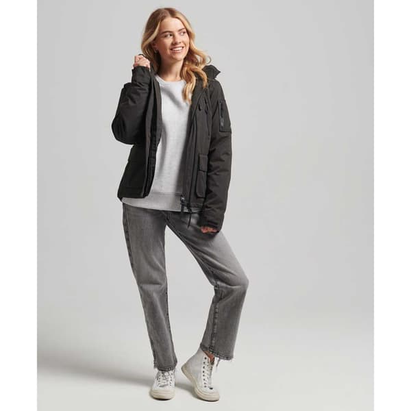 Superdry Jacka Ultimate Microfibre Wind Svart S Kvinna