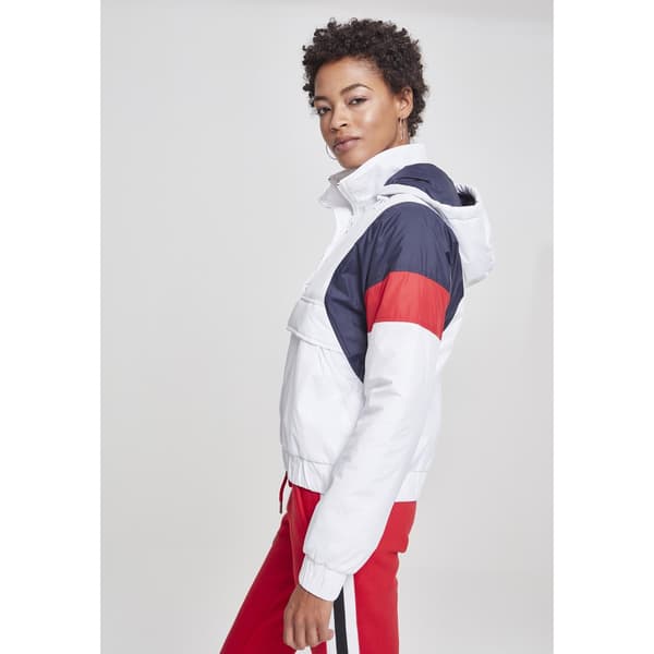 Urban Classics 3-tone Polstret Parka Hvid XS Kvinde