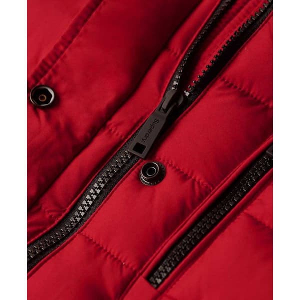 Superdry Pufferjacka Fuji Longline Röd XS Kvinna