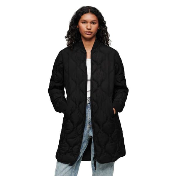Superdry Skinna Studios Long Liner Svart S Kvinna