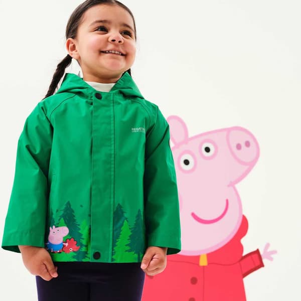 Regatta Jakke Peppa Animal Grøn 18-24 Months Dreng