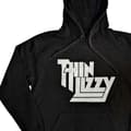Miniatyrbild 3 av 4: Thin Lizzy Hoodie Stacked Logo Pullover Hoodie