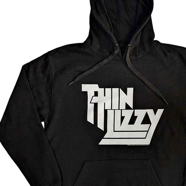 Thin Lizzy Hoodie Stacked Logo Pullover Hoodie