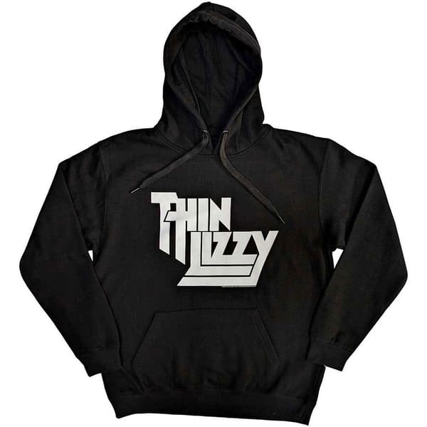 Thin Lizzy Hoodie Stacked Logo Pullover Hoodie