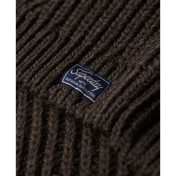 Superdry Villapaita Slouchy Stitch Roll Neck Ruskea S Nainen