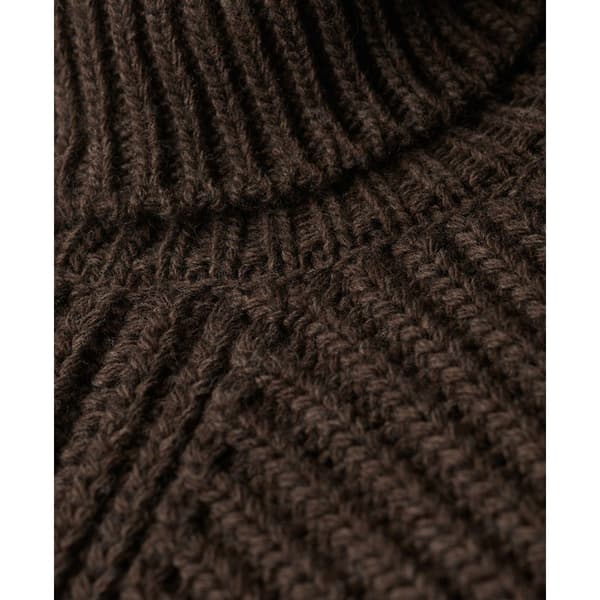 Superdry Villapaita Slouchy Stitch Roll Neck Ruskea S Nainen