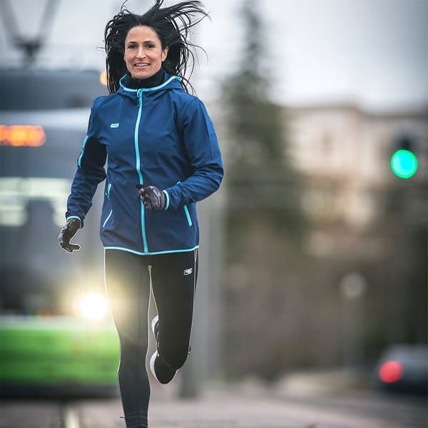 42k Running Jakke Softshell Blå XS Mand