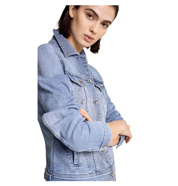Salsa Jeans Trucker Jacka Slim Fit Blå S Kvinna
