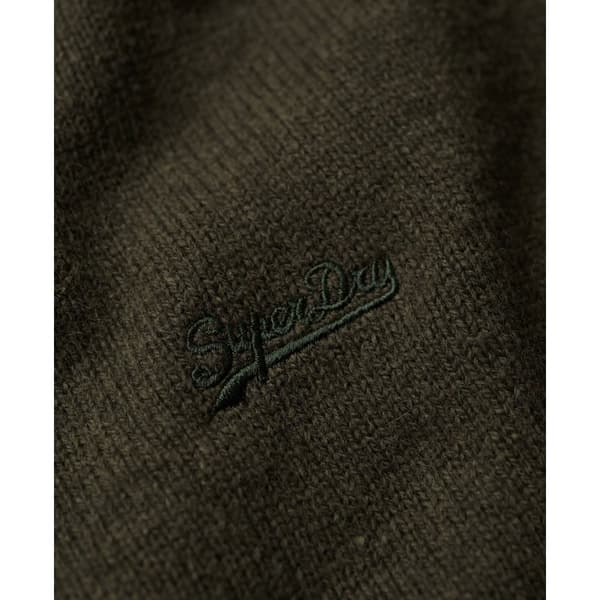Superdry Besætning Hals Sweater Essential Slim Fit Grøn XL Mand
