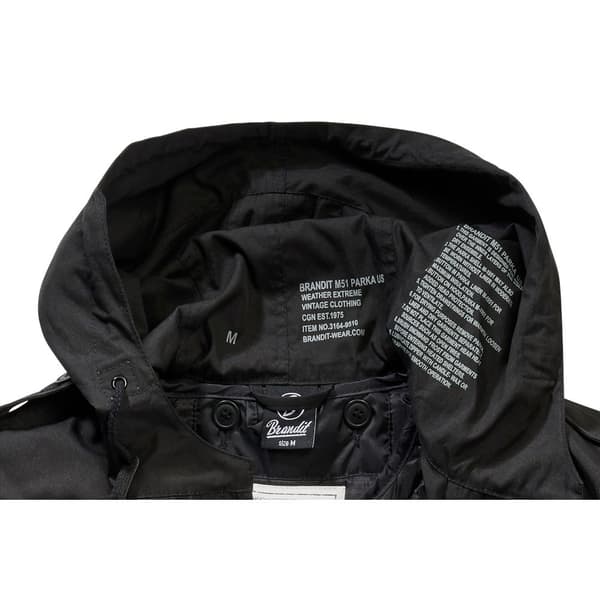 Brandit Frakke M51 Us Sort 5XL Mand