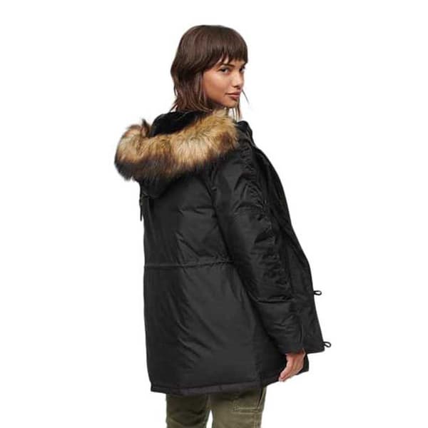 Superdry Parkas Military Svart XS Kvinna