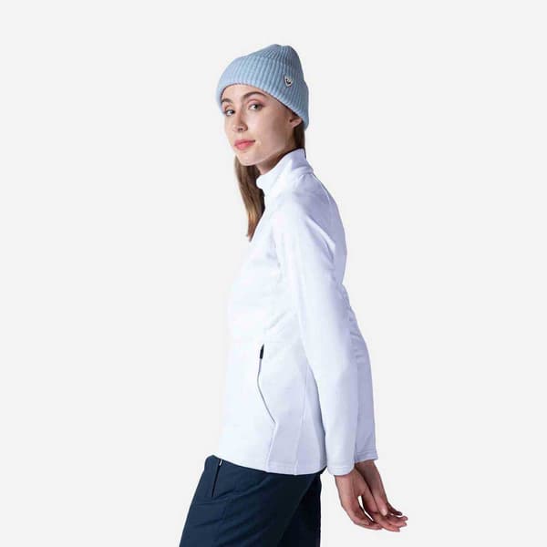 Rossignol Full Dragkedja Fleece Classique Clim Vit 2XL Kvinna