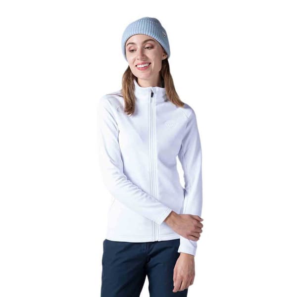 Rossignol Full Dragkedja Fleece Classique Clim Vit 2XL Kvinna