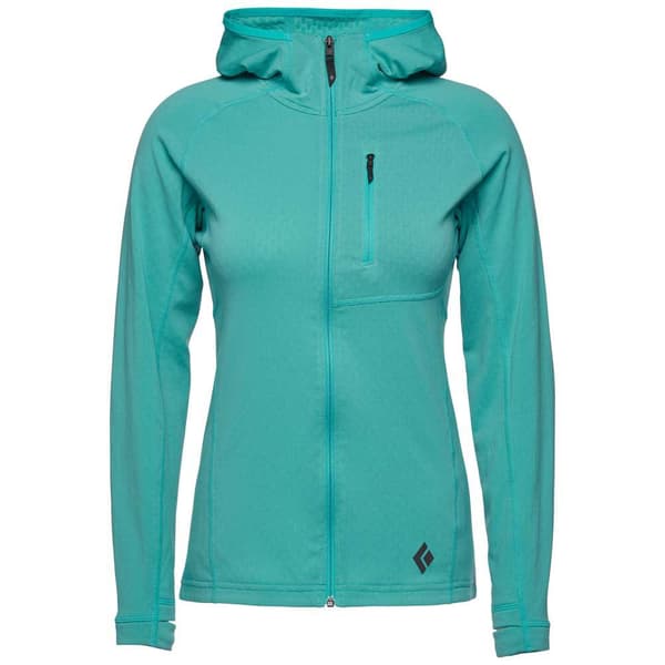 Black Diamond Full Dragkedja Fleece Coefficient Blå S Kvinna